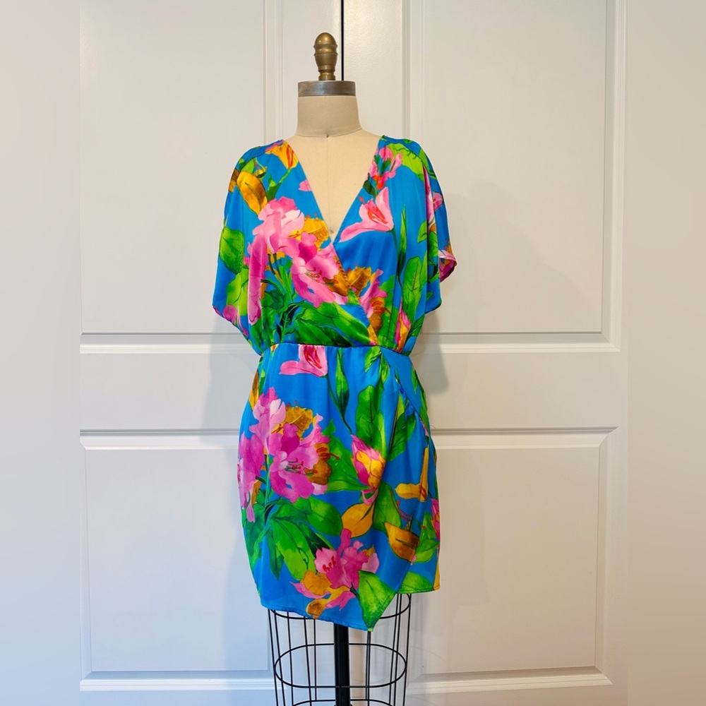 Floral Blue Print Dress
